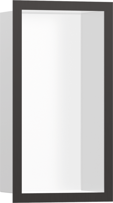 XtraStoris Individual Wall Niche Matte White with Design Frame 12"x 6"x 4"