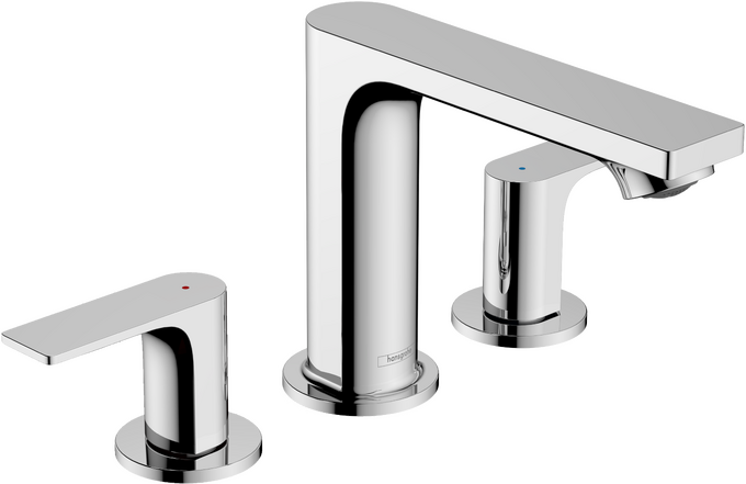 Rebris E Widespread Faucet 110 with Pop-Up Drain, 1.2 GPM