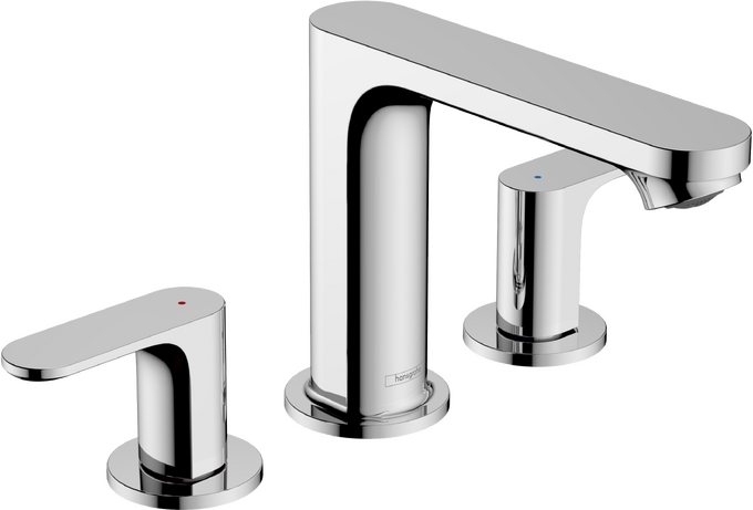 Rebris S Widespread Faucet 110 with Pop-Up Drain, 1.2 GPM