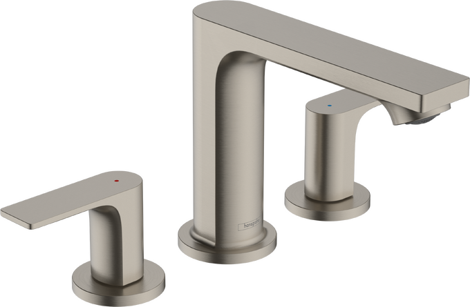 Rebris E Widespread Faucet 110 with Pop-Up Drain, 1.2 GPM