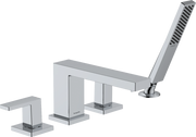 Tecturis E 4-Hole Roman Tub Set Trim with 1.75 Handshower