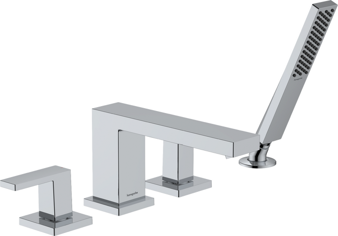 Tecturis E 4-Hole Roman Tub Set Trim with 1.75 Handshower