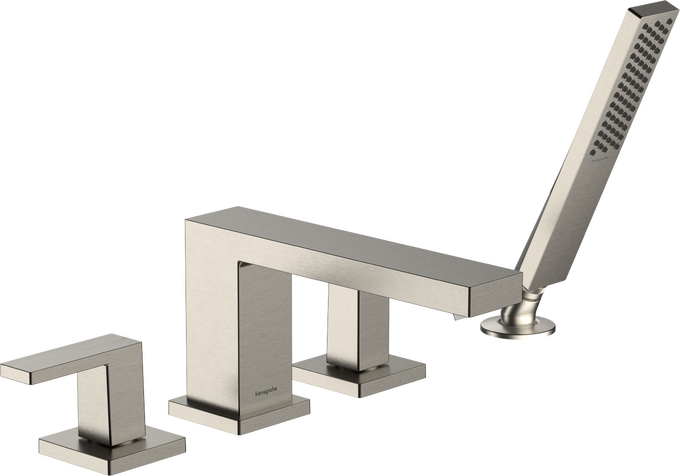 Tecturis E 4-Hole Roman Tub Set Trim with 1.75 Handshower