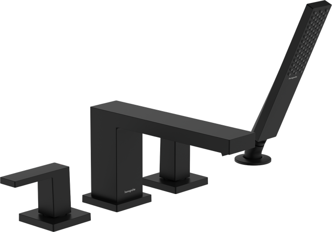 Tecturis E 4-Hole Roman Tub Set Trim with 1.75 Handshower
