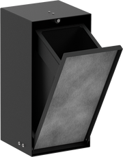 XtraStoris Rock Recessed Trash Bin with Shelf & Tileable Door