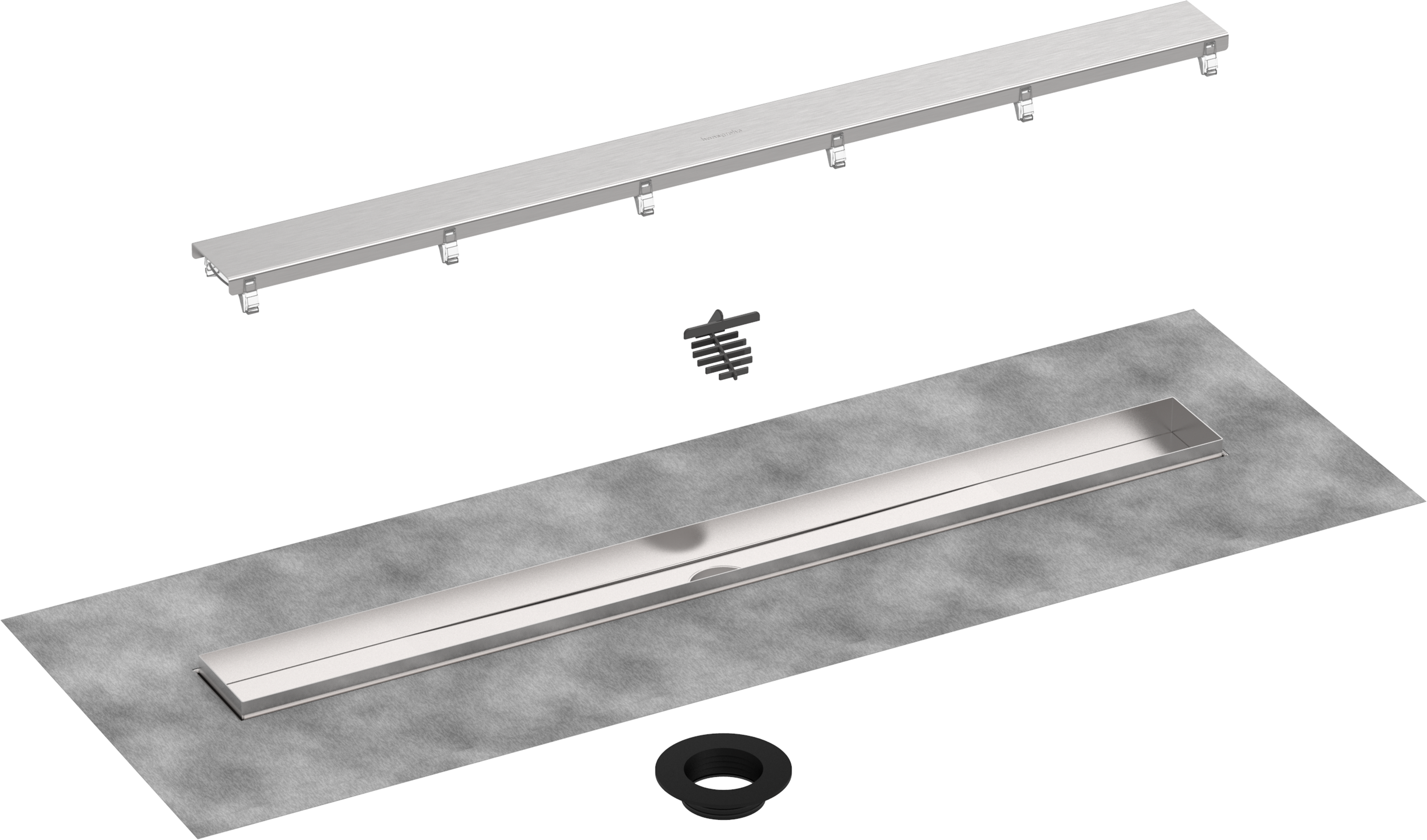 Hansgrohe Raindrain Go Complete Set Shower Drain Basic 35, 1/2"  900mm