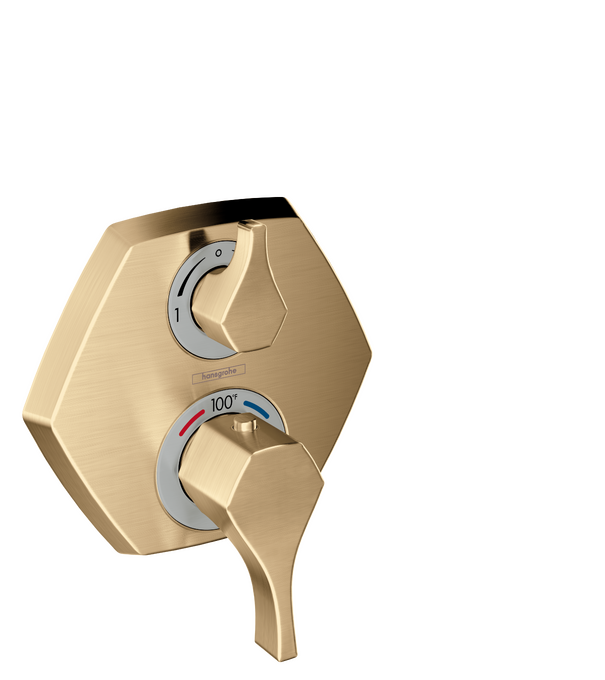 Locarno Thermostatic Trim with Volume Control and Diverter