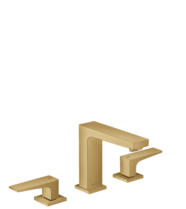 Metropol Widespread Faucet 110 with Lever Handles and Pop-Up Drain, 1.2 GPM