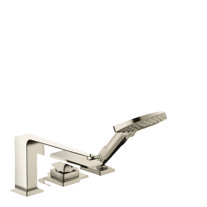 Metropol 3-Hole Roman Tub Set Trim with Lever Handle and 1.75 GPM Handshower