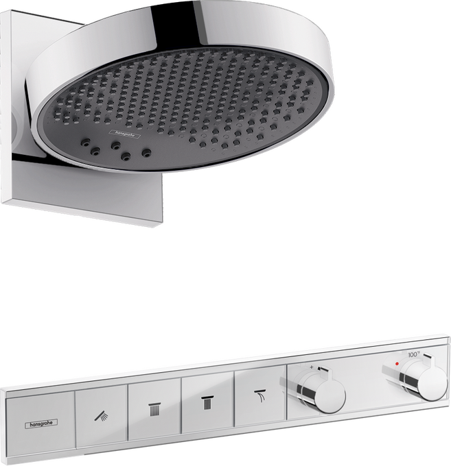 Rainfinity Showerhead 250 3-Jet, 2.5 GPM with RainSelect Thermostatic Trim for 4 Functions
