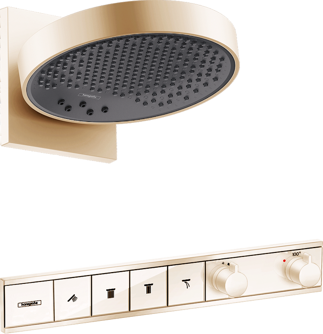 Rainfinity Showerhead 250 3-Jet, 1.75 GPM with RainSelect Thermostatic Trim for 4 Functions