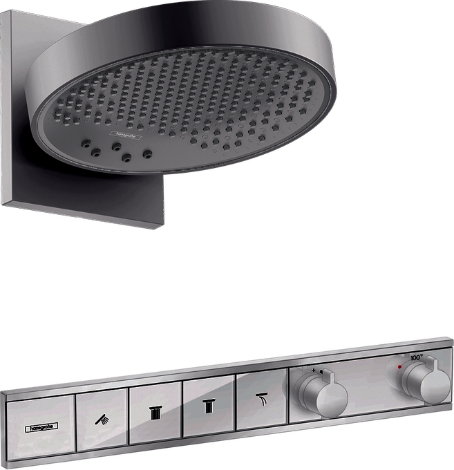 Rainfinity Showerhead 250 3-Jet, 1.75 GPM with RainSelect Thermostatic Trim for 4 Functions