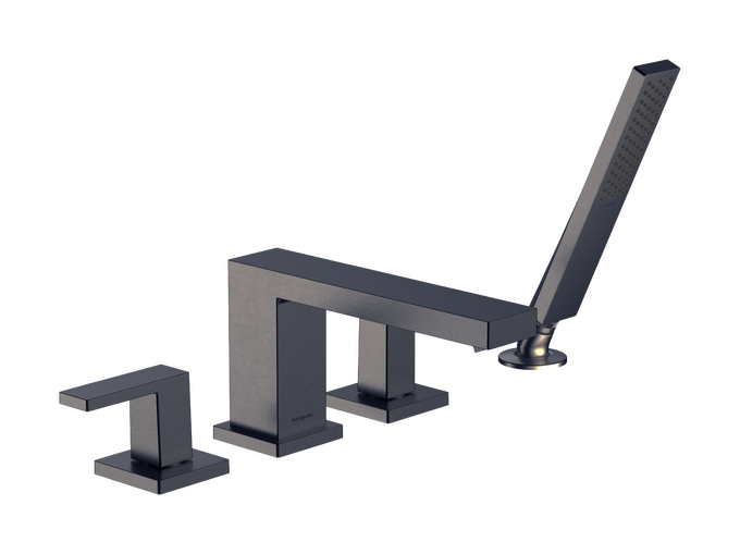 Tecturis E 4-Hole Roman Tub Set Trim with 1.75 Handshower