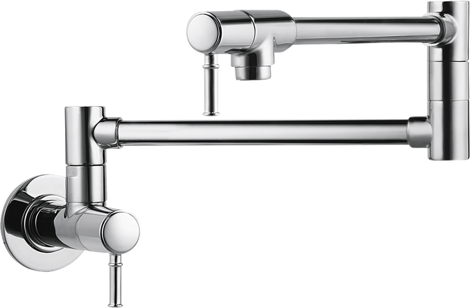 Transitional Wall-Mounted Pot Filler