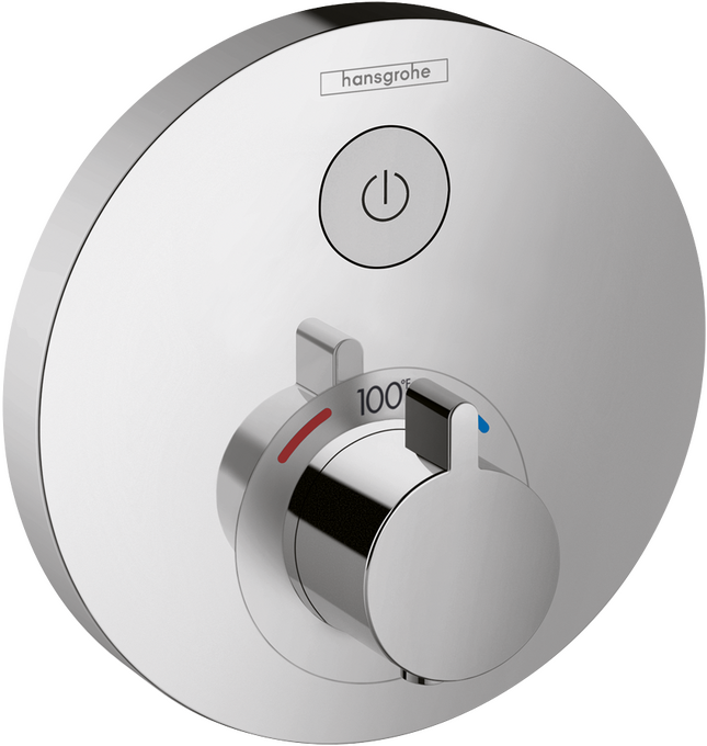 ShowerSelect S Thermostatic Trim for 1 Function, Round