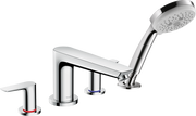 Talis E 4-Hole Roman Tub Set Trim with 1.8 GPM Handshower