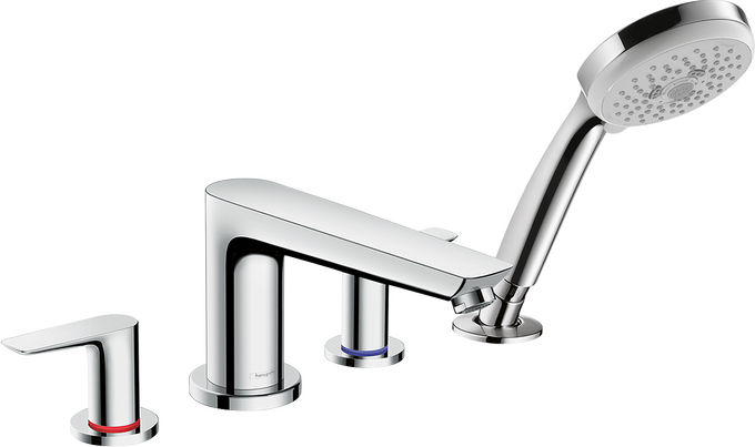 Talis E 4-Hole Roman Tub Set Trim with 1.8 GPM Handshower