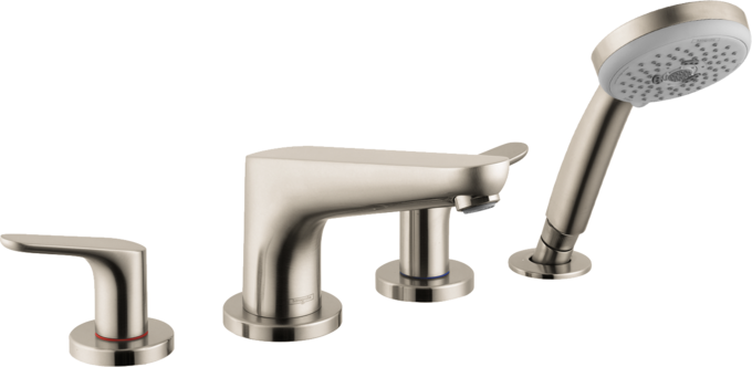 Focus 4-Hole Roman Tub Set Trim with 1.8 GPM Handshower