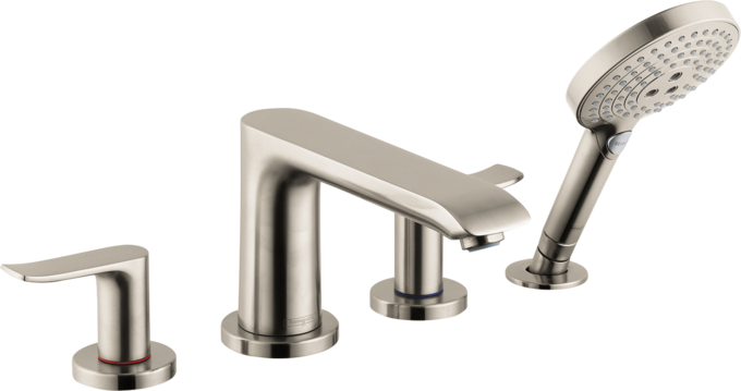 Metris 4-Hole Roman Tub Set Trim with 1.75 GPM Handshower