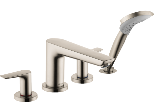 Talis E 4-Hole Roman Tub Set Trim with 1.8 GPM Handshower