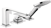 Metropol 3-Hole Roman Tub Set Trim with Lever Handle and 1.75 GPM Handshower