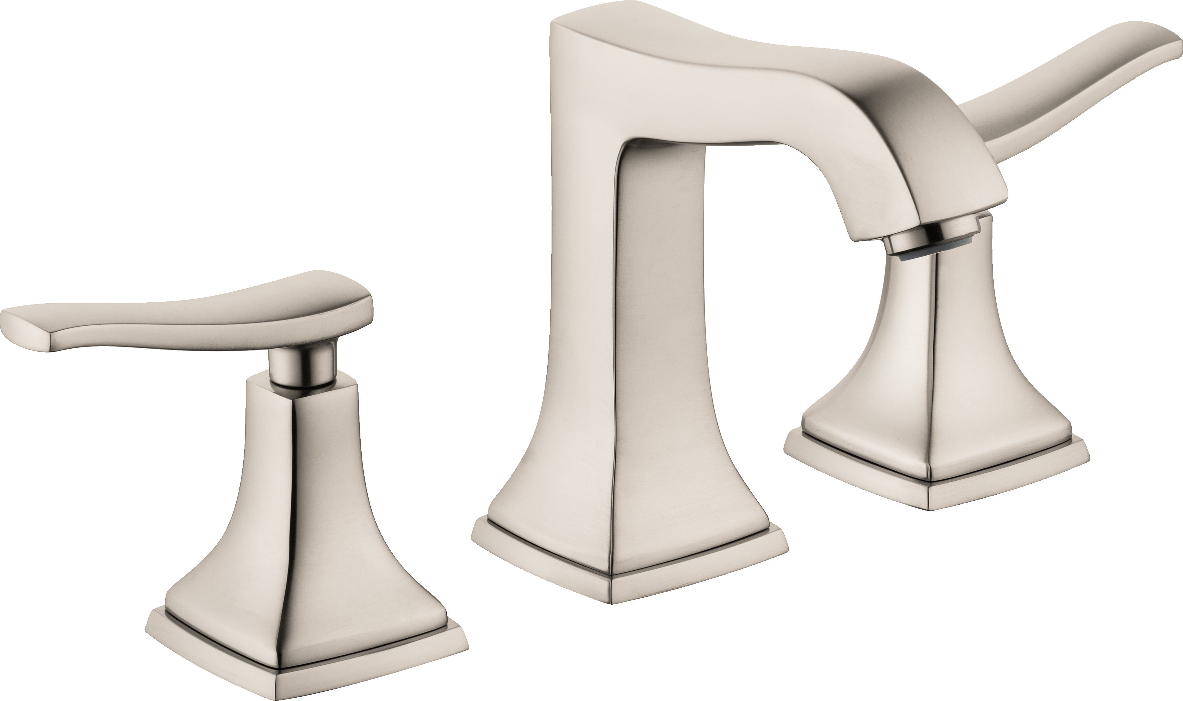 Hansgrohe Metropol Classic Widespread Faucet 110 with Lever Handles and Pop-Up Drain, 1.2 GPM