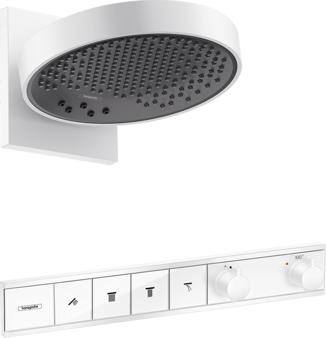 Rainfinity Showerhead 250 3-Jet, 2.5 GPM with RainSelect Thermostatic Trim for 4 Functions