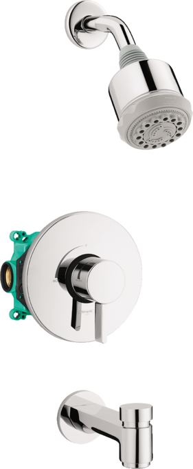 Clubmaster Pressure Balance Tub/Shower Set with Rough, 2.5 GPM