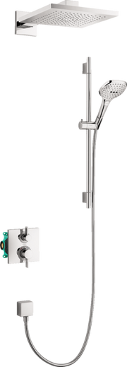 Raindance E Thermostatic Showerhead/Wallbar Set with Rough, 2.0 GPM