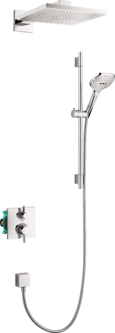 Raindance E Thermostatic Showerhead/Wallbar Set with Rough, 2.0 GPM