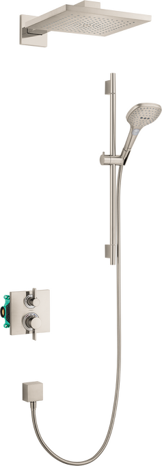 Raindance E Thermostatic Showerhead/Wallbar Set with Rough, 2.0 GPM