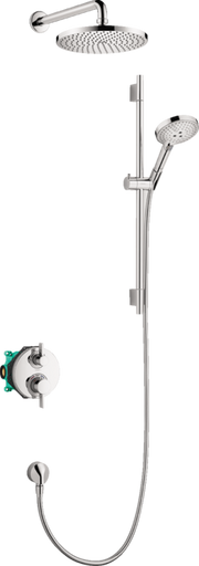 Raindance S Thermostatic Showerhead/Wallbar Set with Rough, 2.5 GPM
