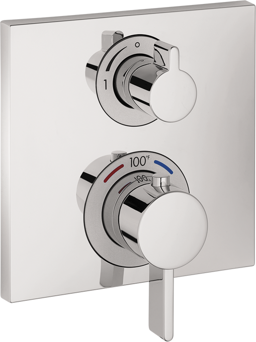 Ecostat Square Thermostatic Trim with Volume Control
