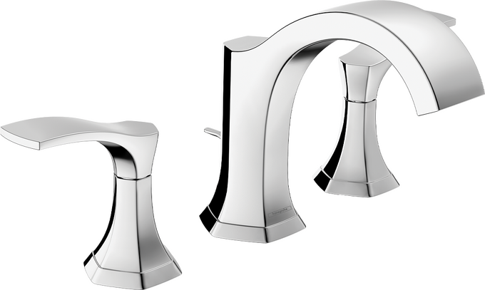 Locarno Widespread Faucet 110 with pop-up drain, 1.2 GPM