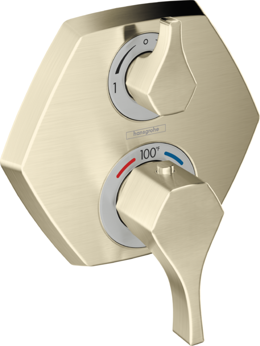 Locarno Thermostatic Trim with Volume Control and Diverter