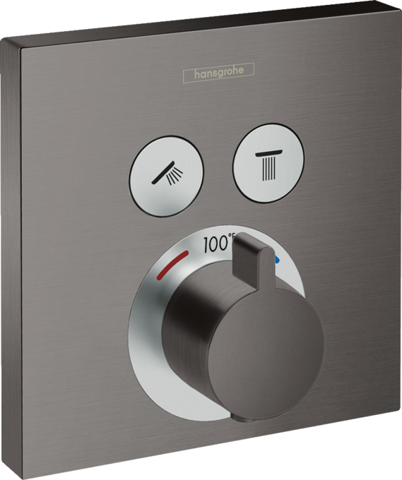 ShowerSelect Thermostatic Trim for 2 Functions, Square