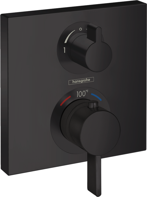 Ecostat Square Thermostatic Trim with Volume Control
