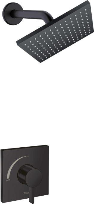 Vernis Shape Pressure Balance Shower Set, 2.5 GPM