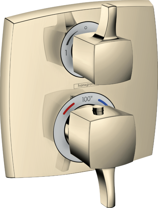 Ecostat Classic Thermostatic Trim with Volume Control and Diverter, Square