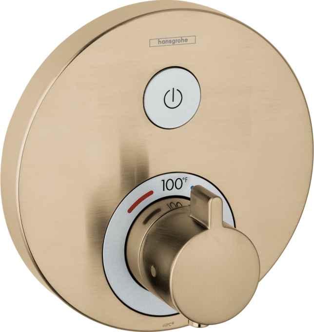 ShowerSelect S Thermostatic Trim for 1 Function, Round