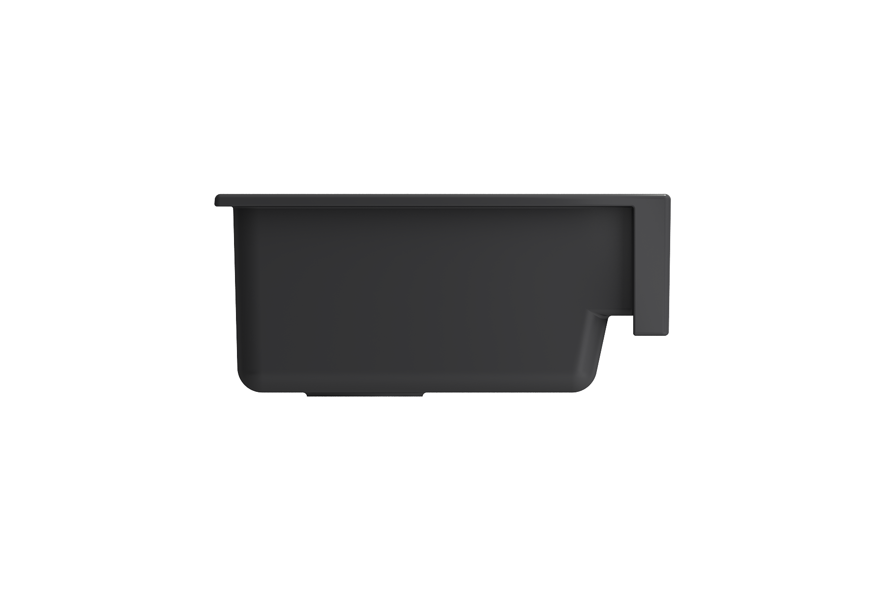Nuova Pro Short Apron Front Dual-Mount Fireclay 34 in. Single Bowl Kitchen Sink with Protective Bottom Grid and Strainer 1551