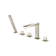 Flusso 160.2420 Five Hole Deck Mounted Roman Tub Faucet With Hand Shower