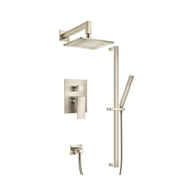 Flusso 160.3350 Two Output Shower Set With Shower Head, Hand Held And Slide Bar