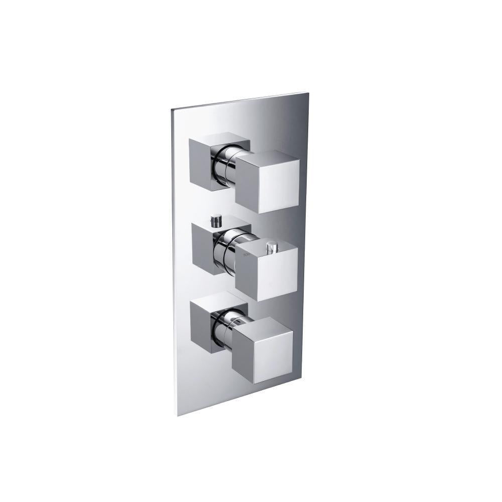 Flusso 160.4401 3/4" Thermostatic Valve and Trim - 2 Outputs