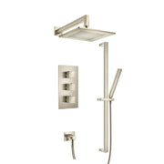 Flusso 160.7200 Two Output Shower Set With Shower Head, Hand Held And Slide Bar