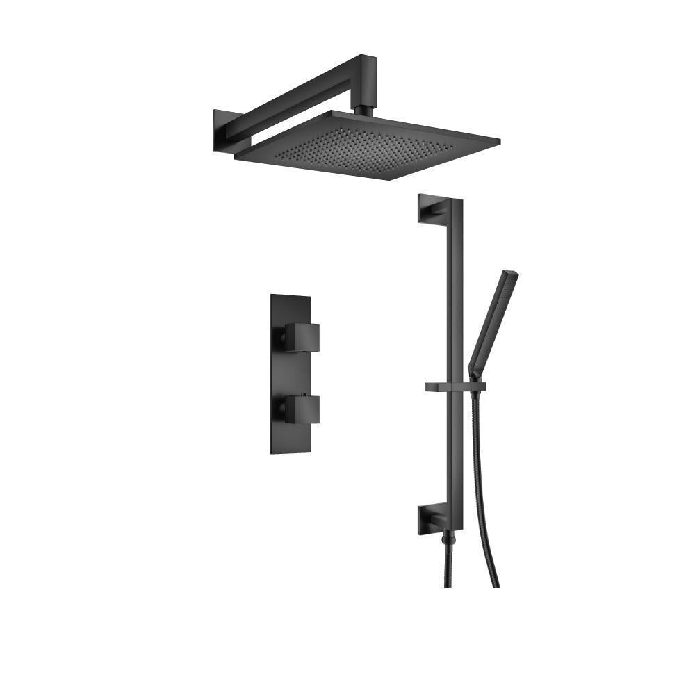 Flusso 160.7350 Two Output Shower Set With Shower Head, Hand Held And Slide Bar