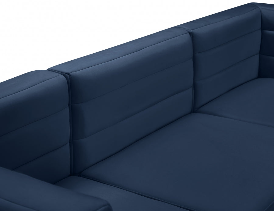 Quincy 95" Velvet Upholstered Comfort 3pc. Modular Sofa