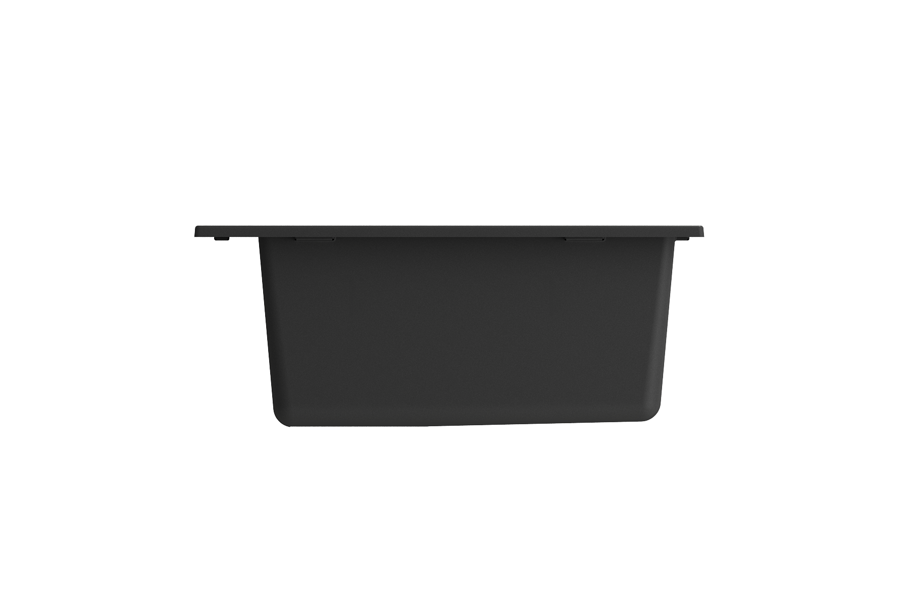 Campino Uno Dual Mount Granite Composite 24 in. Single Bowl Kitchen Sink with Strainer 1606