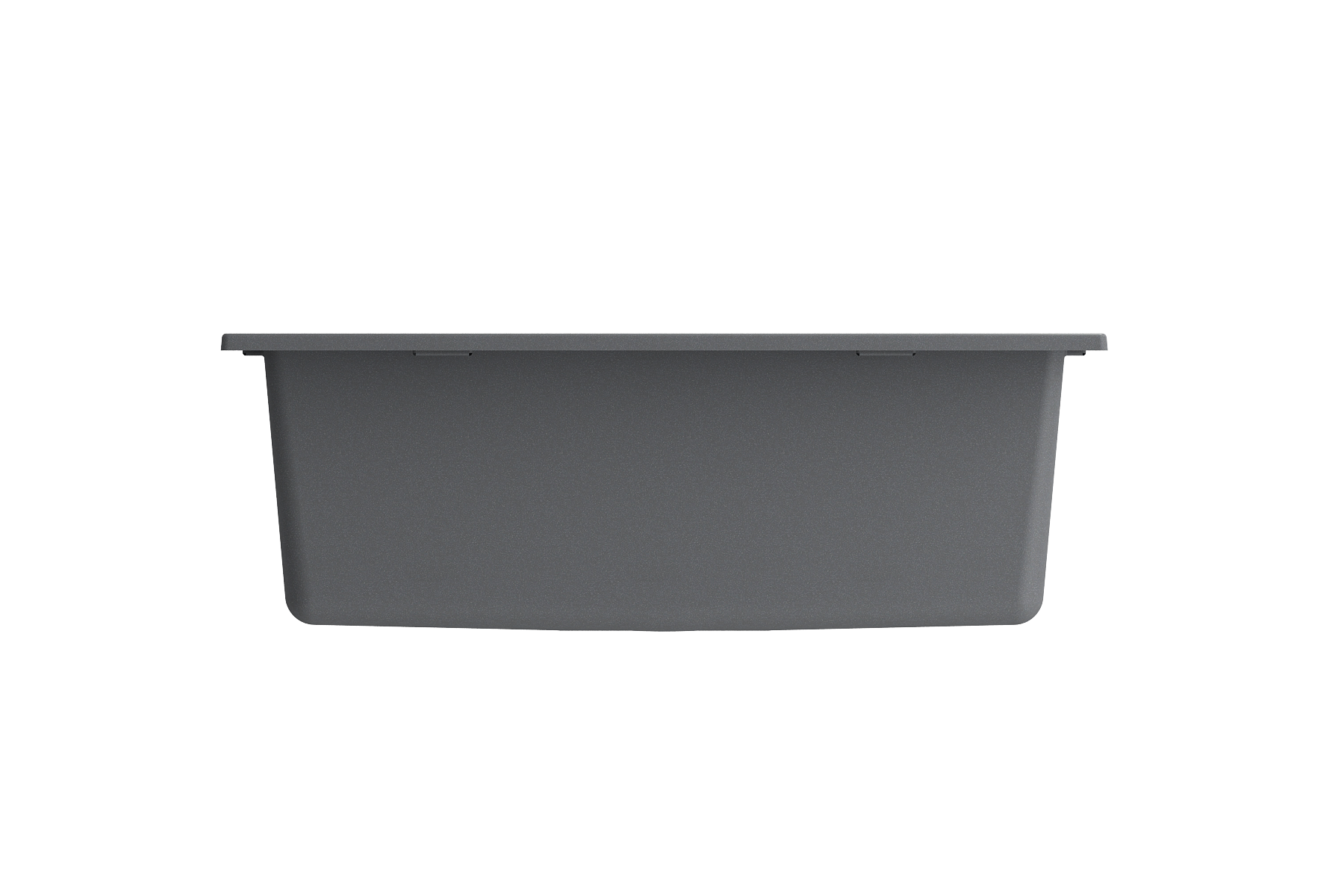 Campino Uno Dual Mount Granite Composite 24 in. Single Bowl Kitchen Sink with Strainer 1606