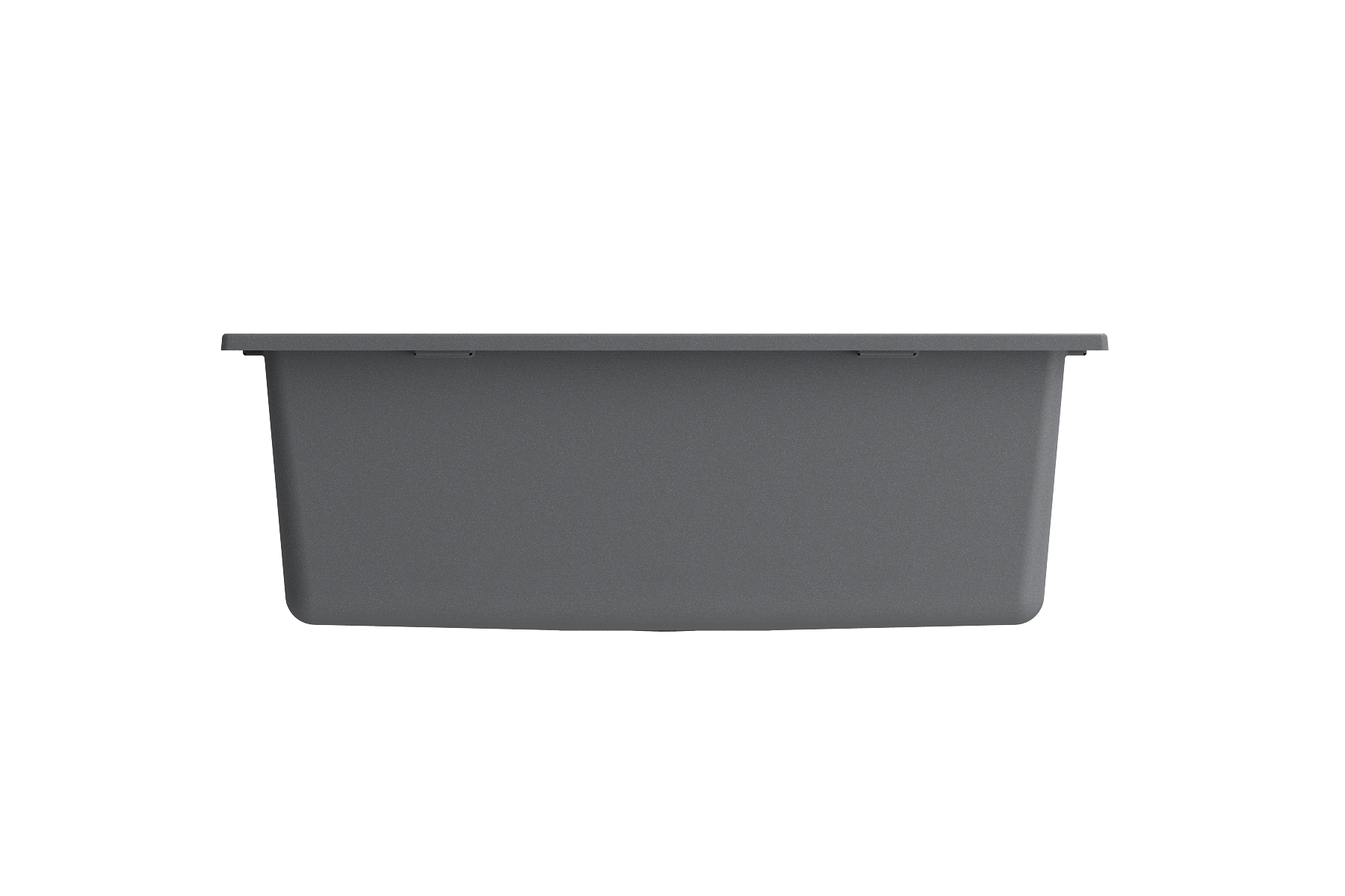 Campino Uno Dual Mount Granite Composite 24 in. Single Bowl Kitchen Sink with Strainer 1606